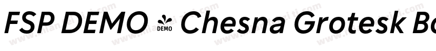 FSP DEMO - Chesna Grotesk Bold字体转换